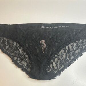 Victoria’s Secret Black Lace Bikini Panty